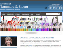Tablet Screenshot of bloomfamilylaw.com